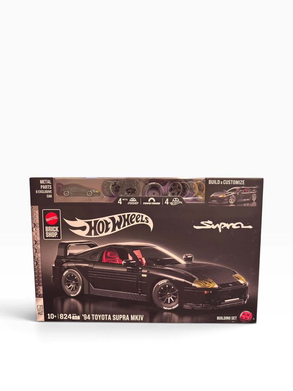Mattel Brick Shop Hot Wheels '94 Toyota Supra MKIV Building Toy Set JKG40